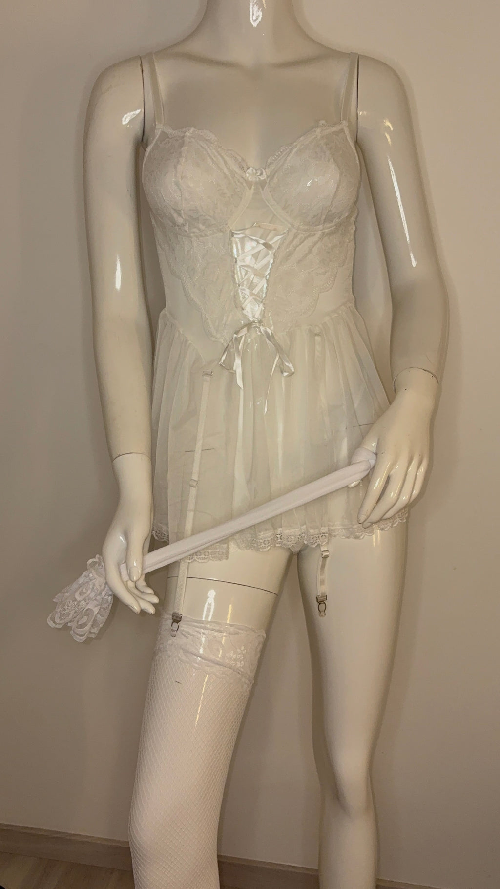 Nuisette 3 pièces Blanche