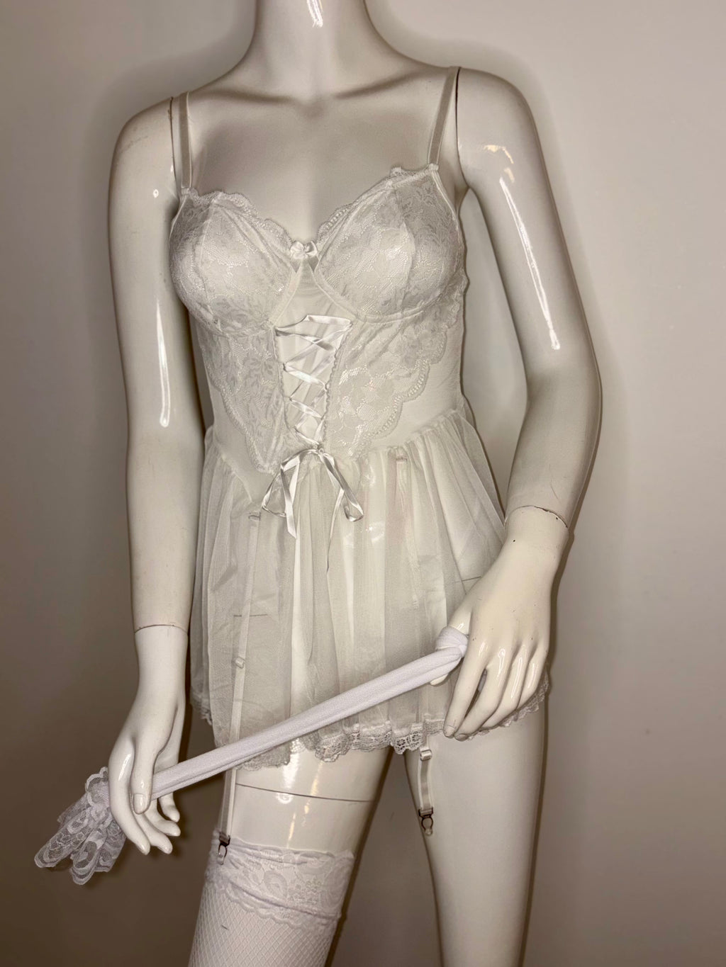 Nuisette 3 pièces Blanche