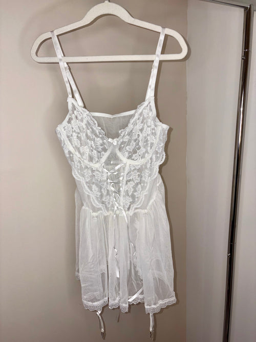 Nuisette 3 pièces Blanche