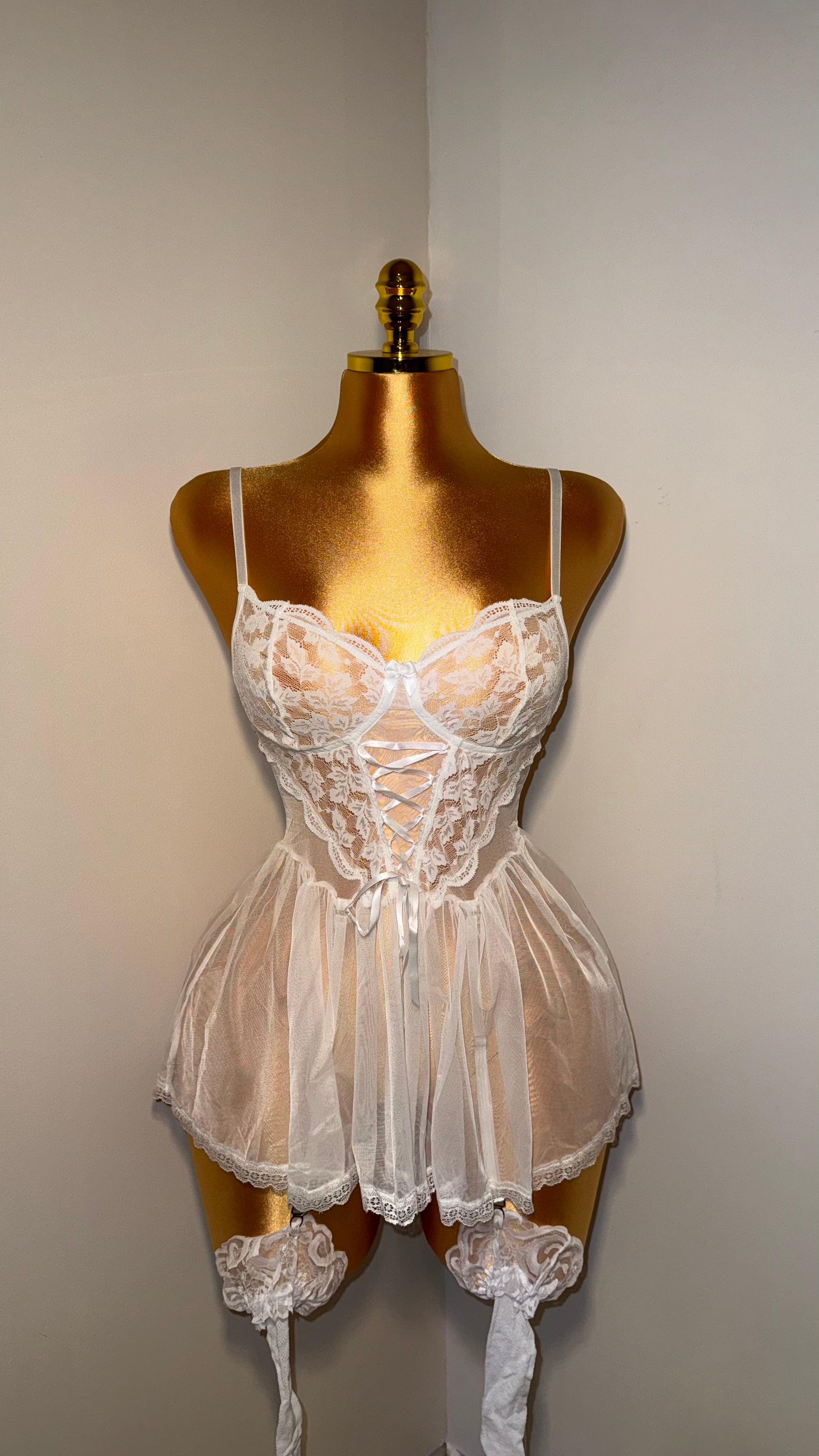 Nuisette 3 pièces Blanche